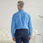 Adaptive Button-Down Shirt for Men in Blue | Magnetic Closure | Parkinson's & Arthritis MagnaReady - AskSAMIE: Answers for Accessibility