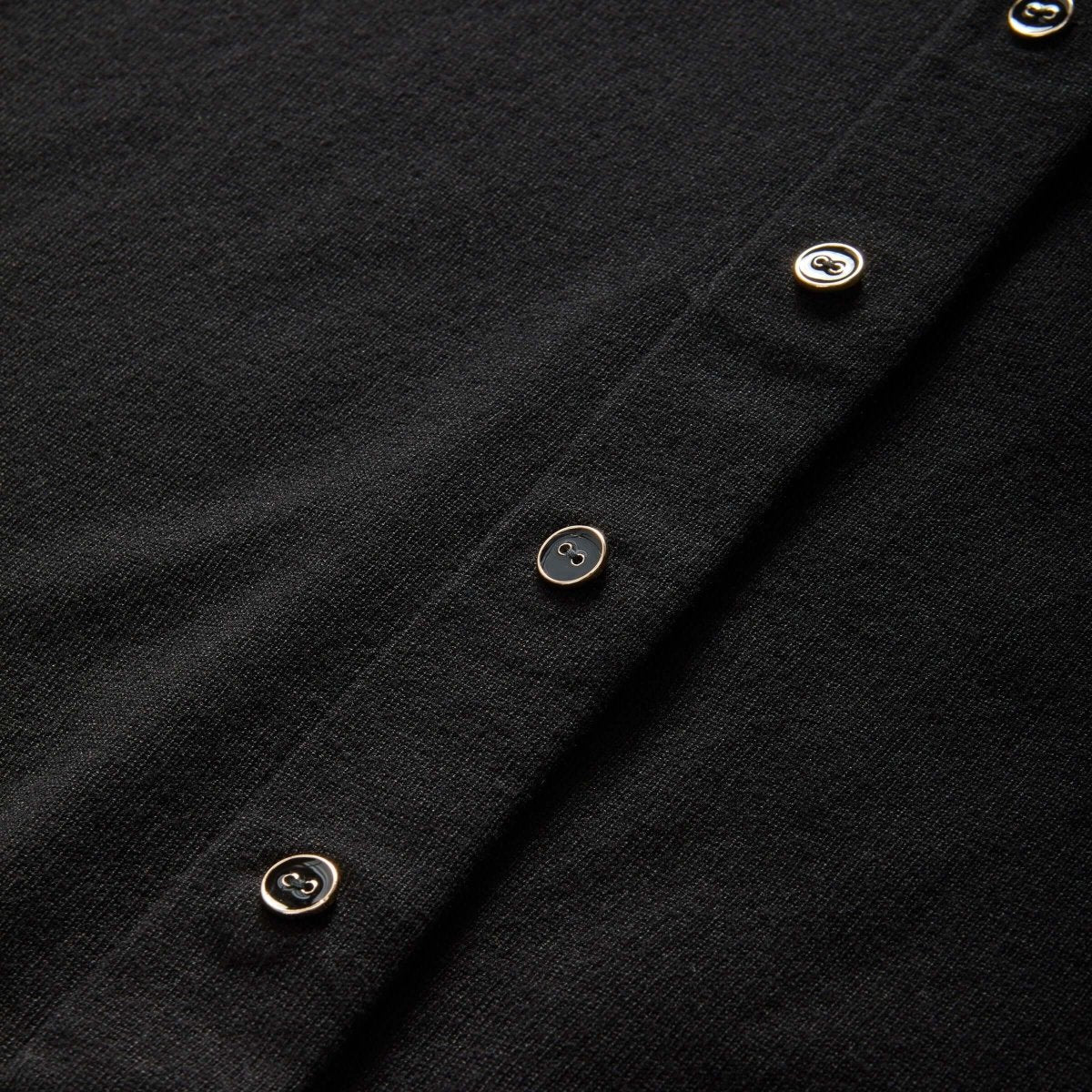 Adaptive Cardigan for Women in Black | Magnetic Buttons | Parkinson's & Arthritis MagnaReady - AskSAMIE: Answers for Accessibility