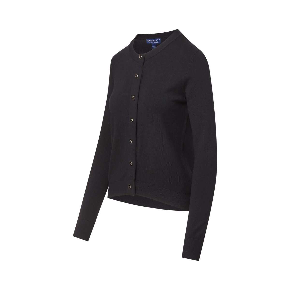 Adaptive Cardigan for Women in Black | Magnetic Buttons | Parkinson's & Arthritis MagnaReady - AskSAMIE: Answers for Accessibility
