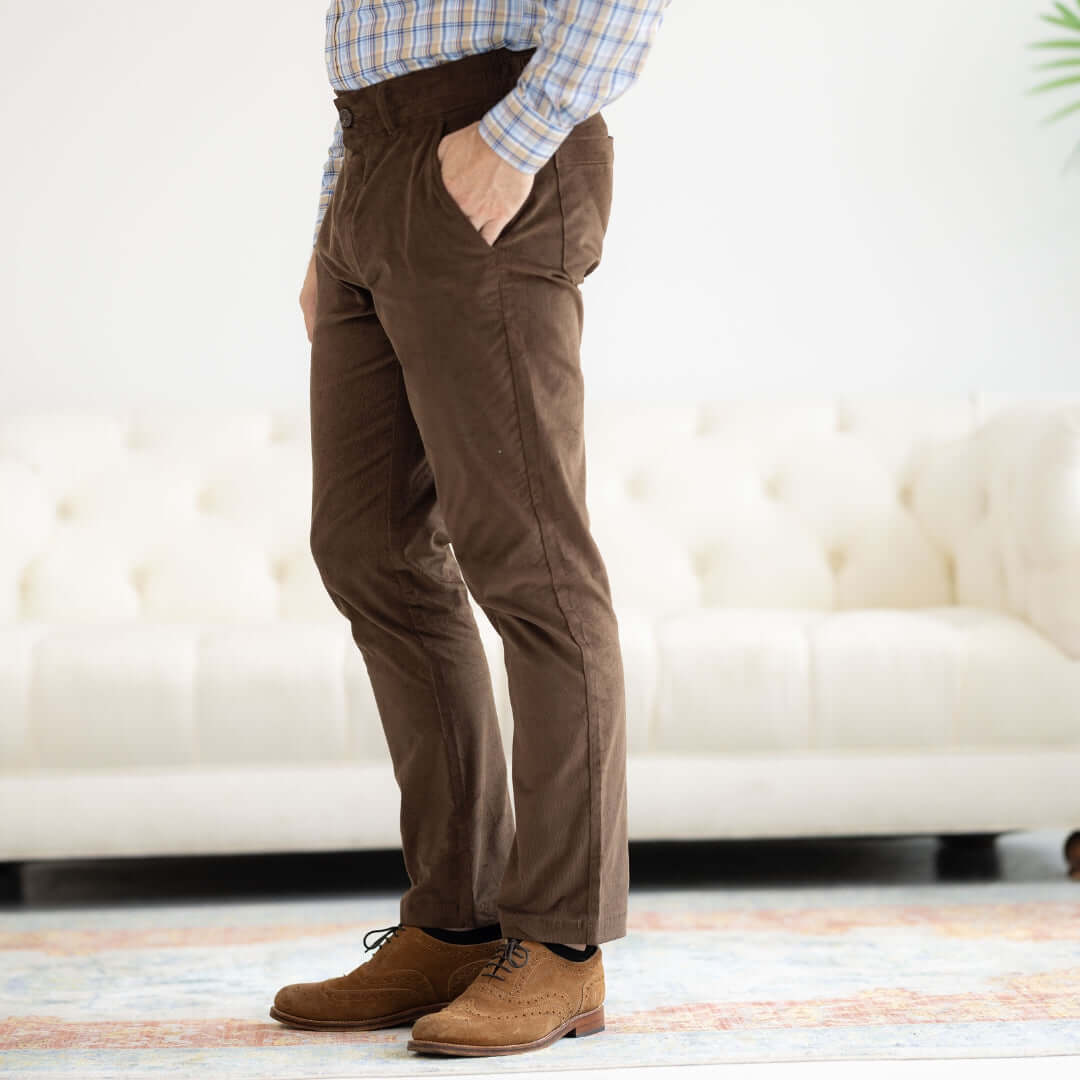 Adaptive Corduroy Pants for Men | Magnetic Fly | Parkinson's & Arthritis MagnaReady - AskSAMIE: Answers for Accessibility