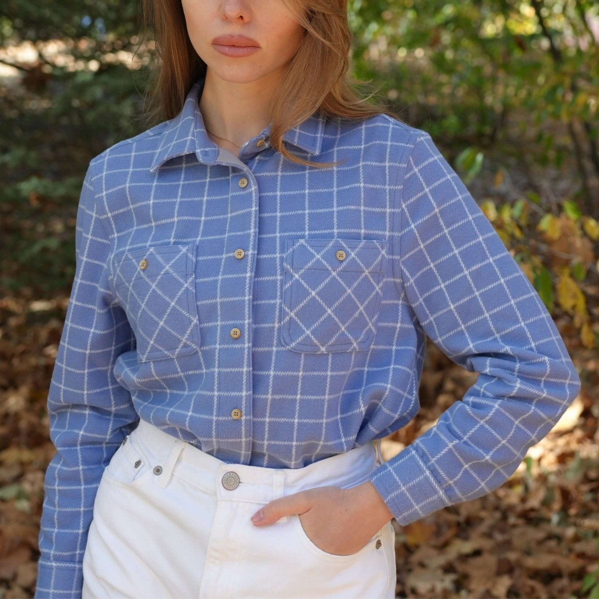 Adaptive Flannel Shirt for Women | Magnetic Buttons | Parkinson's & Arthritis MagnaReady - AskSAMIE: Answers for Accessibility