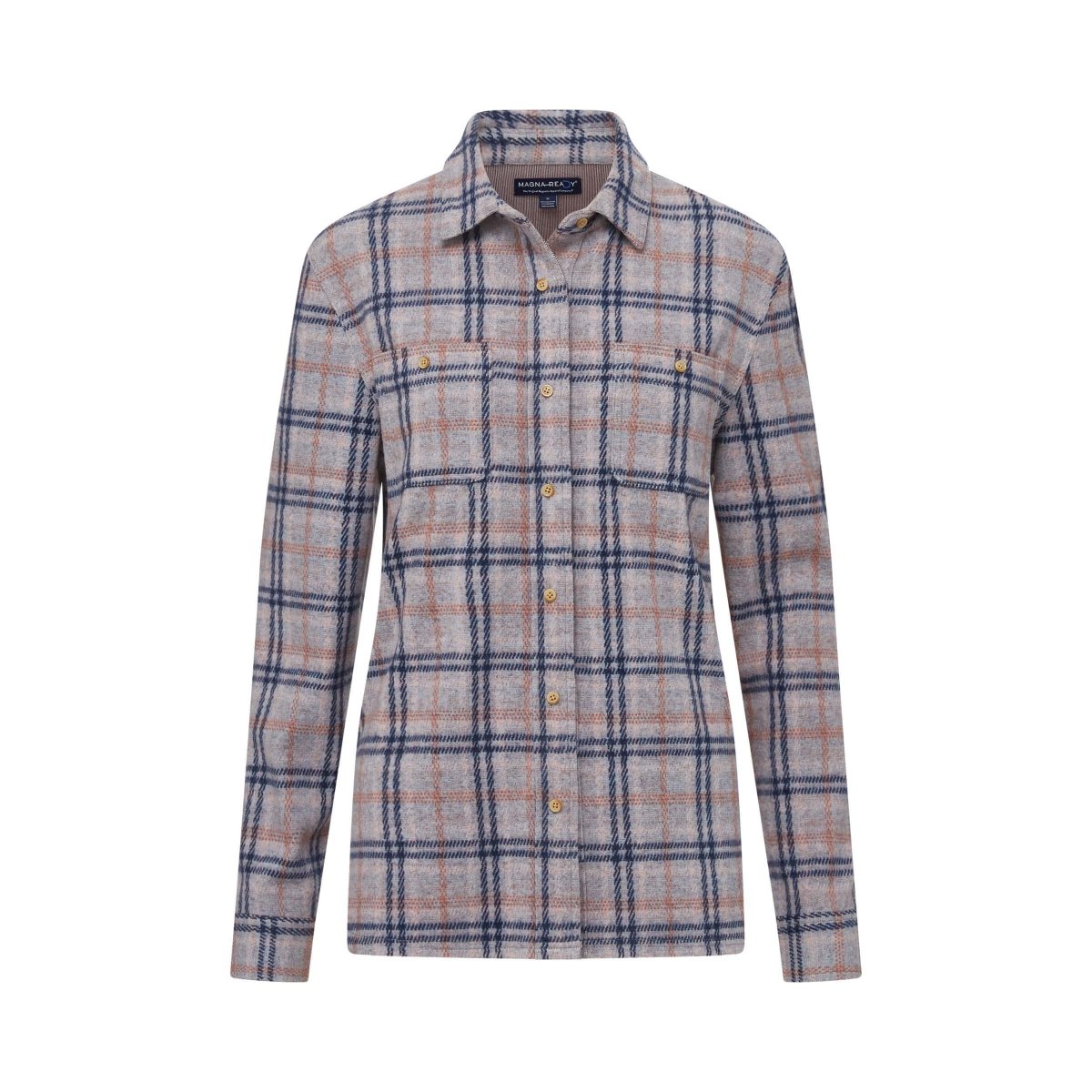 Adaptive Flannel Shirt for Women | Magnetic Buttons | Parkinson's & Arthritis MagnaReady - AskSAMIE: Answers for Accessibility