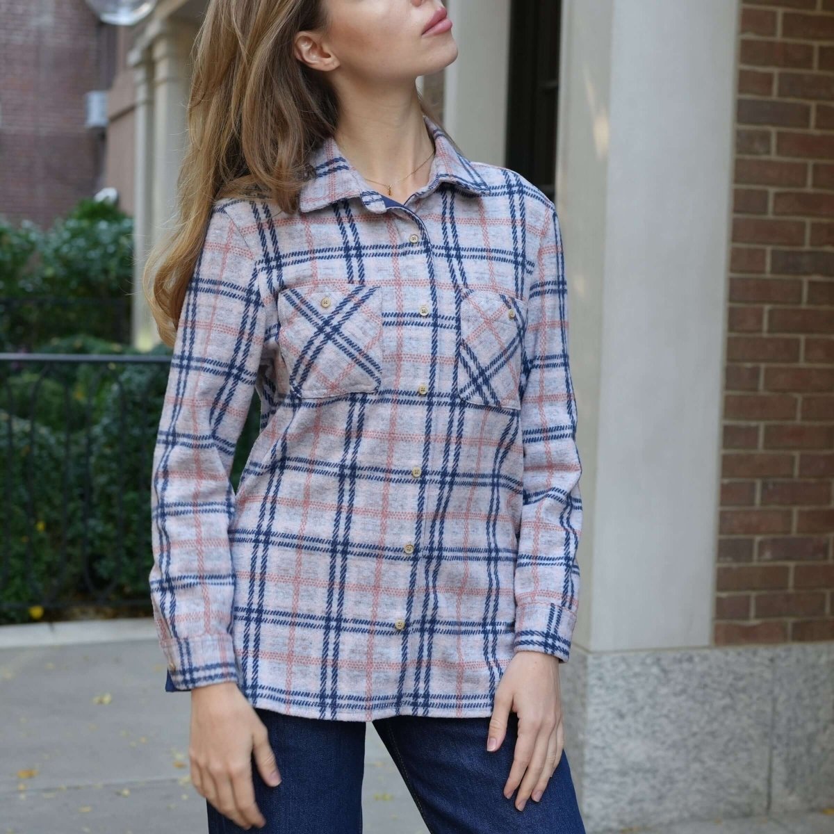 Adaptive Flannel Shirt for Women | Magnetic Buttons | Parkinson's & Arthritis MagnaReady - AskSAMIE: Answers for Accessibility