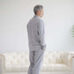 Adaptive Pajama Top for Men in Grey | Magnetic Closure | Parkinson's & Arthritis MagnaReady - AskSAMIE: Answers for Accessibility