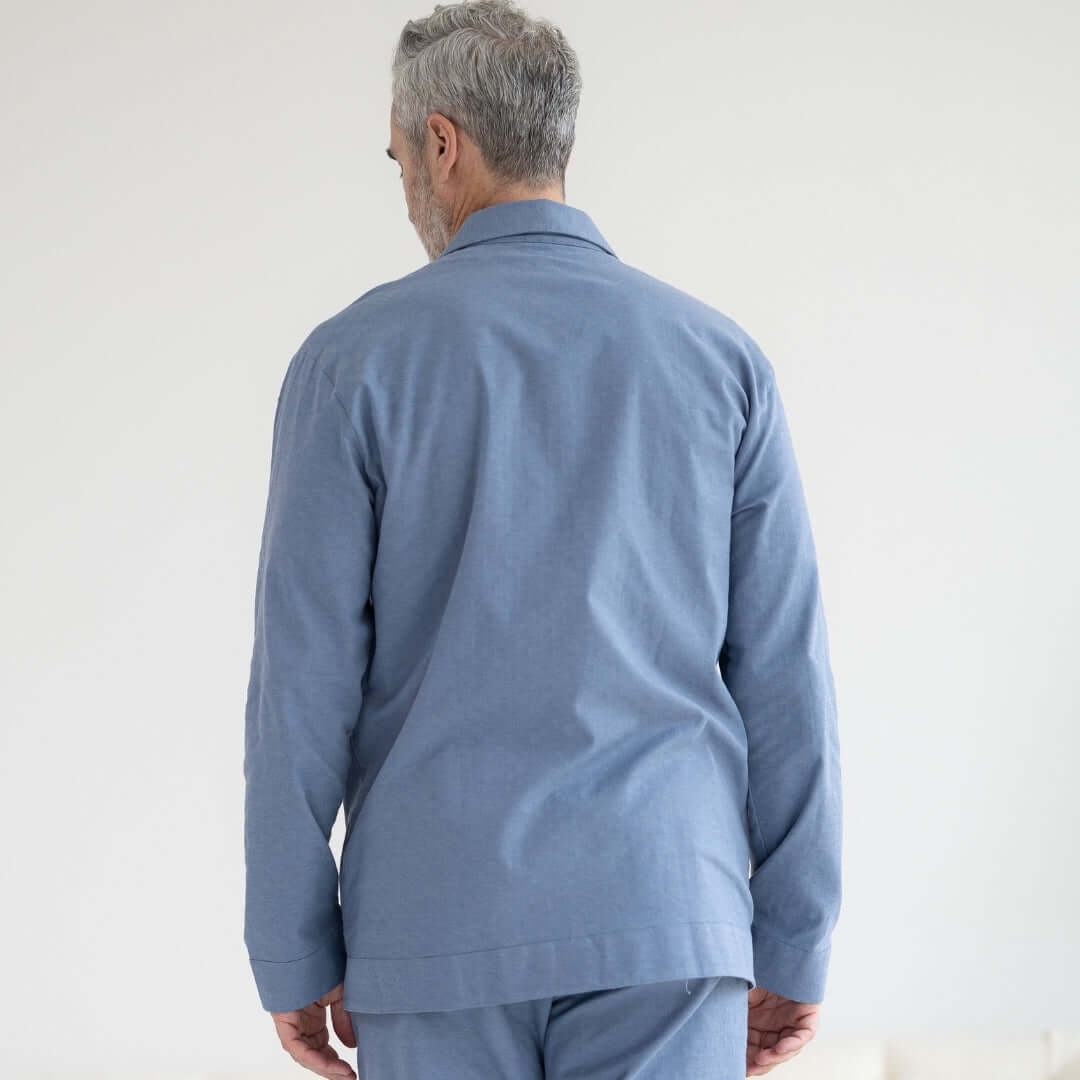 Adaptive Pajama Top for Men | Magnetic Closure | Parkinson's & Arthritis MagnaReady - AskSAMIE: Answers for Accessibility