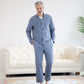 Adaptive Pajama Top for Men | Magnetic Closure | Parkinson's & Arthritis MagnaReady - AskSAMIE: Answers for Accessibility