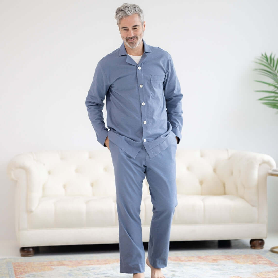 Adaptive Pajama Top for Men | Magnetic Closure | Parkinson's & Arthritis MagnaReady - AskSAMIE: Answers for Accessibility