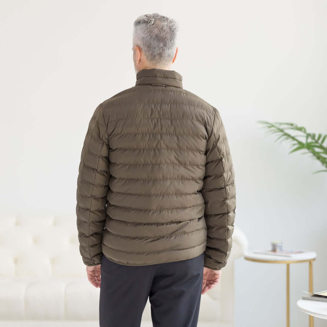 Adaptive Puffer Jacket for Men | Magnetic Closure | Parkinson's & Arthritis MagnaReady - AskSAMIE: Answers for Accessibility