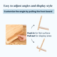 Adjustable Bamboo Stand | Display Stand and Ergonomic Tool Aegeliss - AskSAMIE: Answers for Accessibility