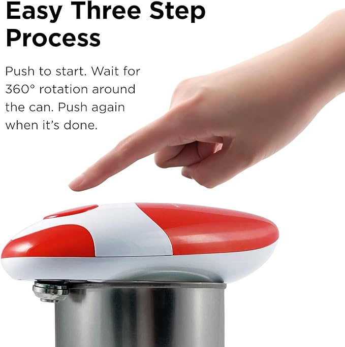Dropship Kitchen Electric Can Opener: Open Your Cans With A Simple Push Of Button - Smooth Edge, Food-Safe And Battery Operated Handheld Can Opener With Manual Can Opener to Sell Online at
