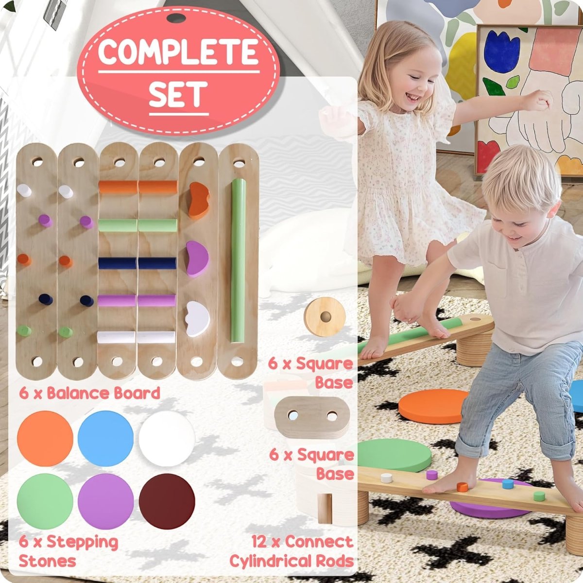 Balance Beam Wooden Stepping stones AskSAMIE: Answers for Caregiving - AskSAMIE: Answers for Accessibility