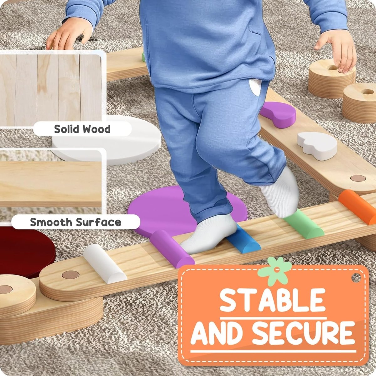 Balance Beam Wooden Stepping stones AskSAMIE: Answers for Caregiving - AskSAMIE: Answers for Accessibility
