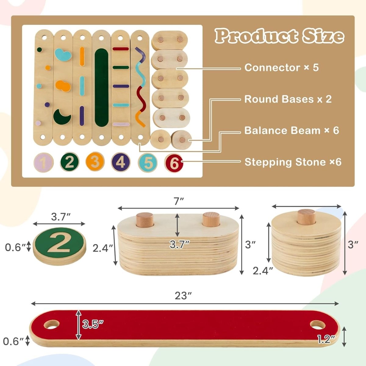 Balance Beam Wooden Stepping Stones AskSAMIE: Answers for Caregiving - AskSAMIE: Answers for Accessibility