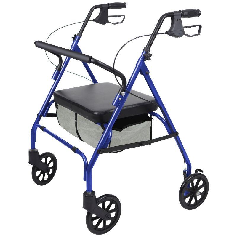 Bariatric Rollator with 8" Wheels Vive Health - AskSAMIE: Answers for Accessibility
