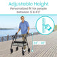 Bariatric Rollator with 8" Wheels Vive Health - AskSAMIE: Answers for Accessibility