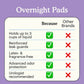 Because Premium Pads for Women | Overnight Because Market - AskSAMIE: Answers for Accessibility