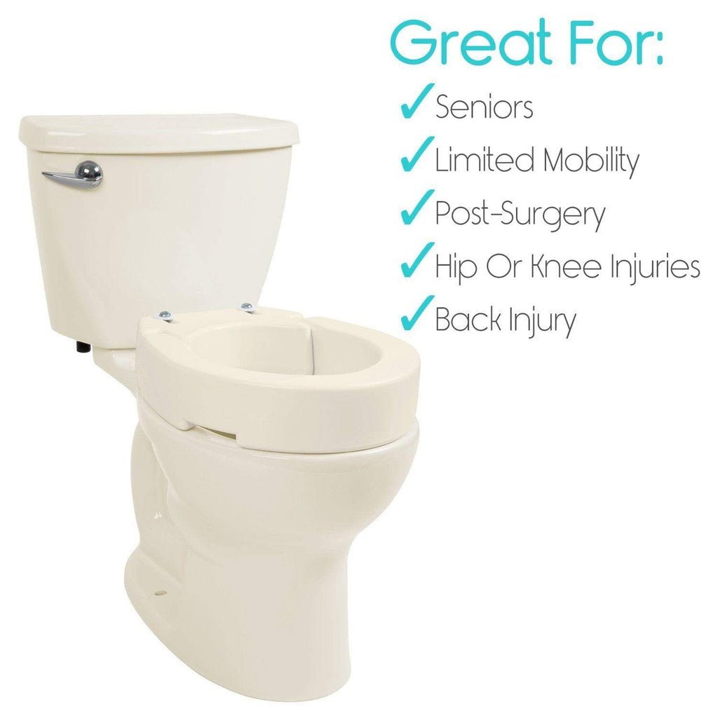 Bolted Toilet Seat Riser Vive Health - AskSAMIE: Answers for Accessibility
