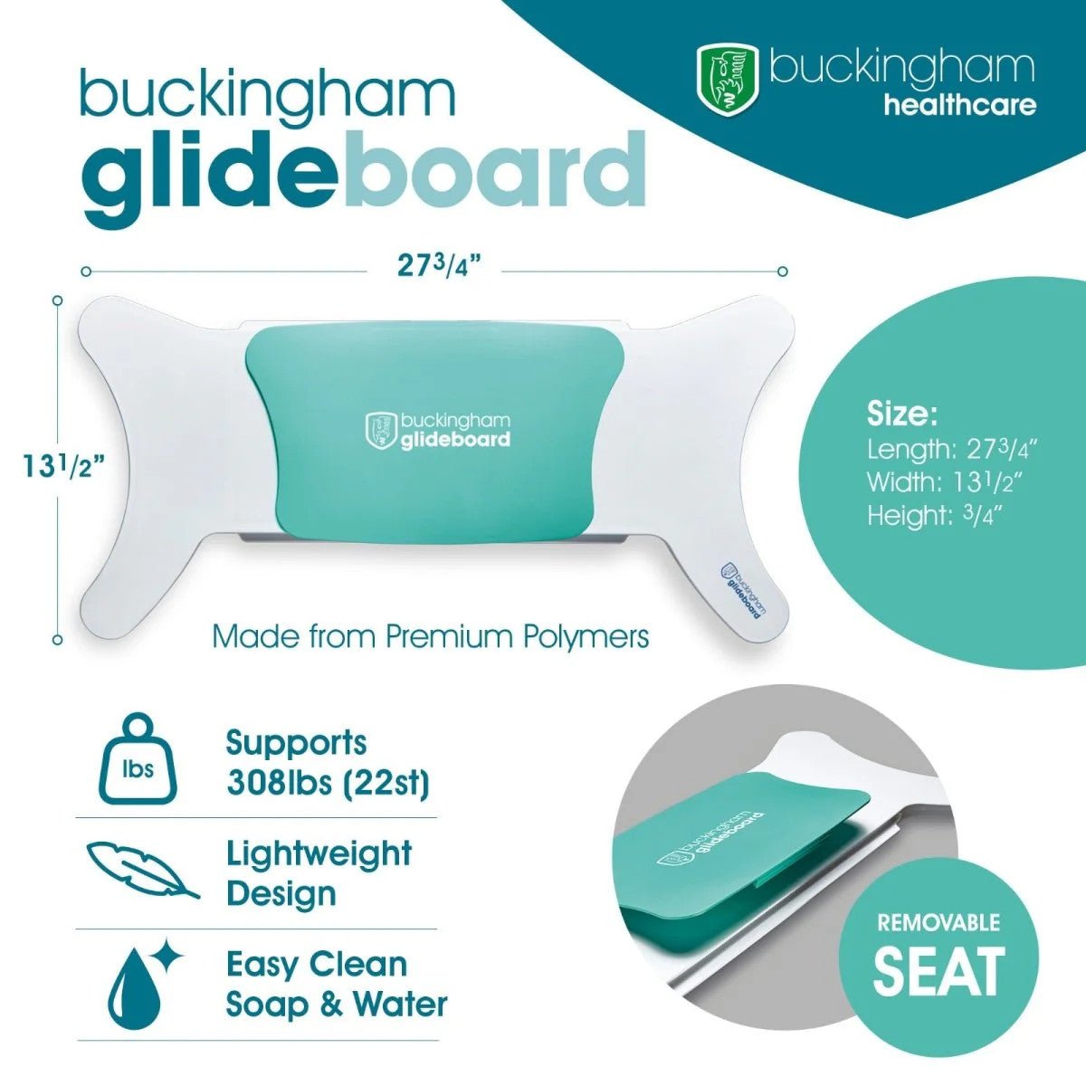 Buckingham Glideboard Transfer Board Buckingham Healthcare - AskSAMIE: Answers for Accessibility