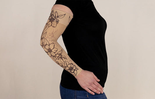 Carolina Beige Gradient Compression Arm Sleeve LympheDIVAs - AskSAMIE: Answers for Accessibility