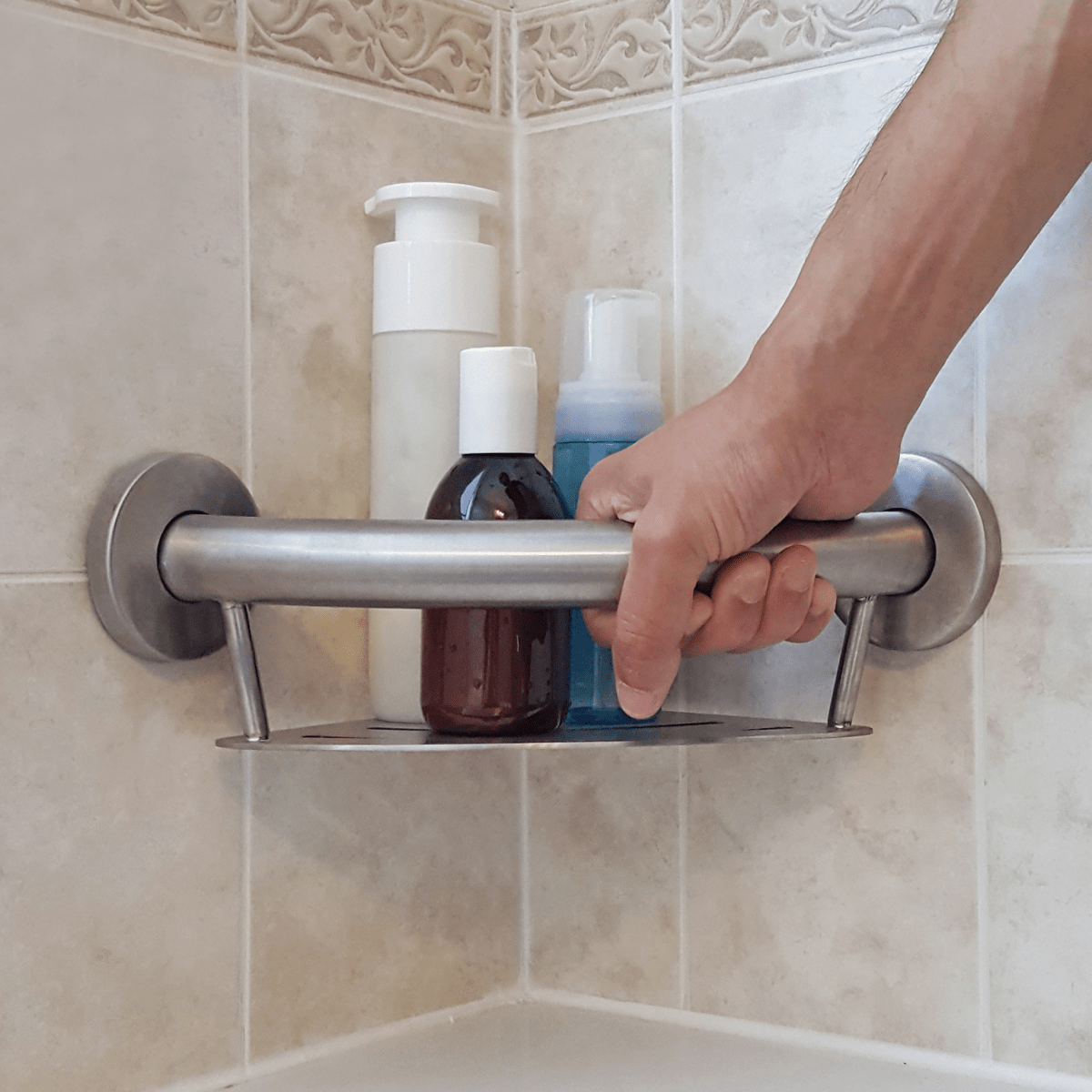 Corner Shelf Grab Bar Health Craft - AskSAMIE: Answers for Accessibility
