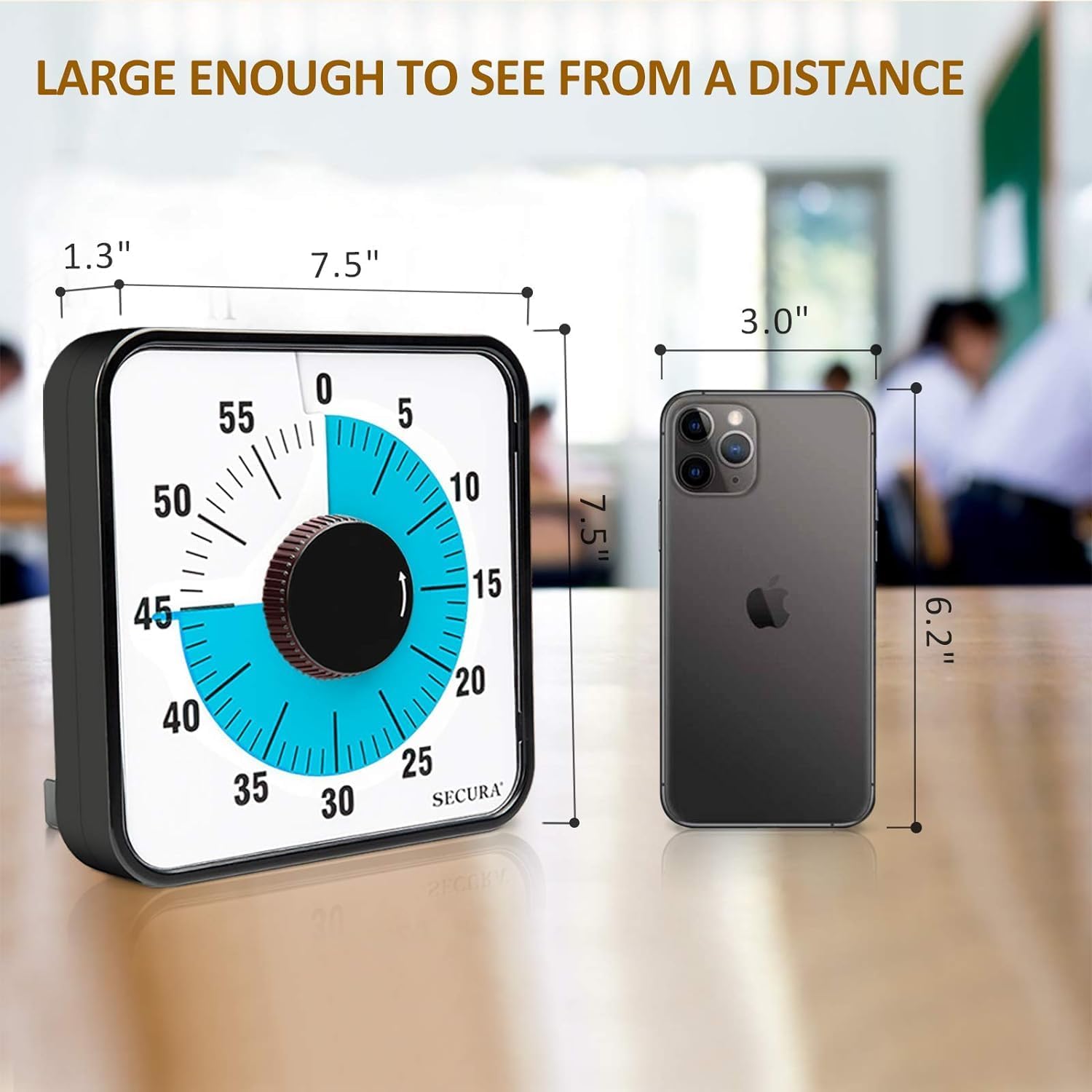Countdown Timer dimensions from AskSAMIE