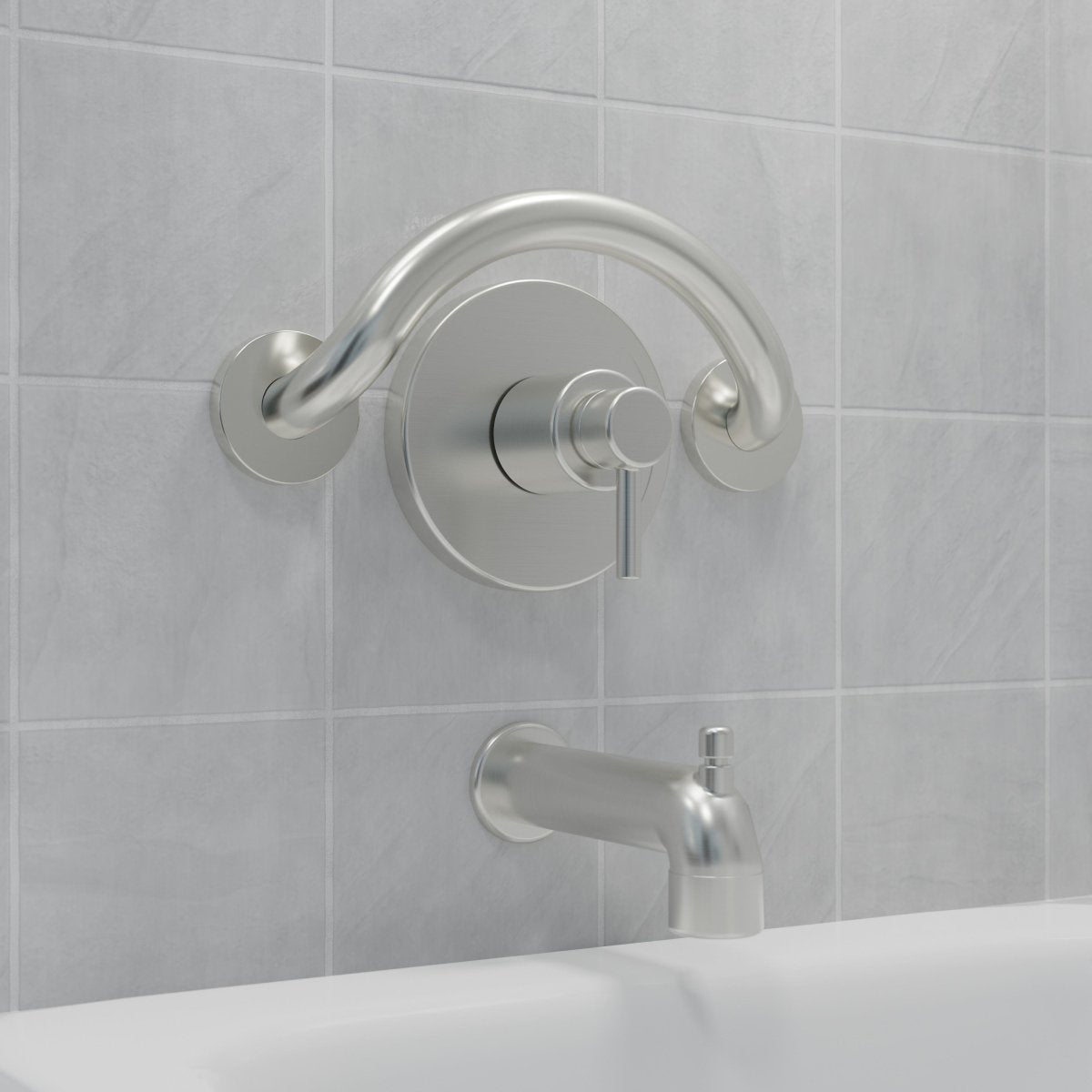 Crescent Grab Bar Health Craft - AskSAMIE: Answers for Accessibility