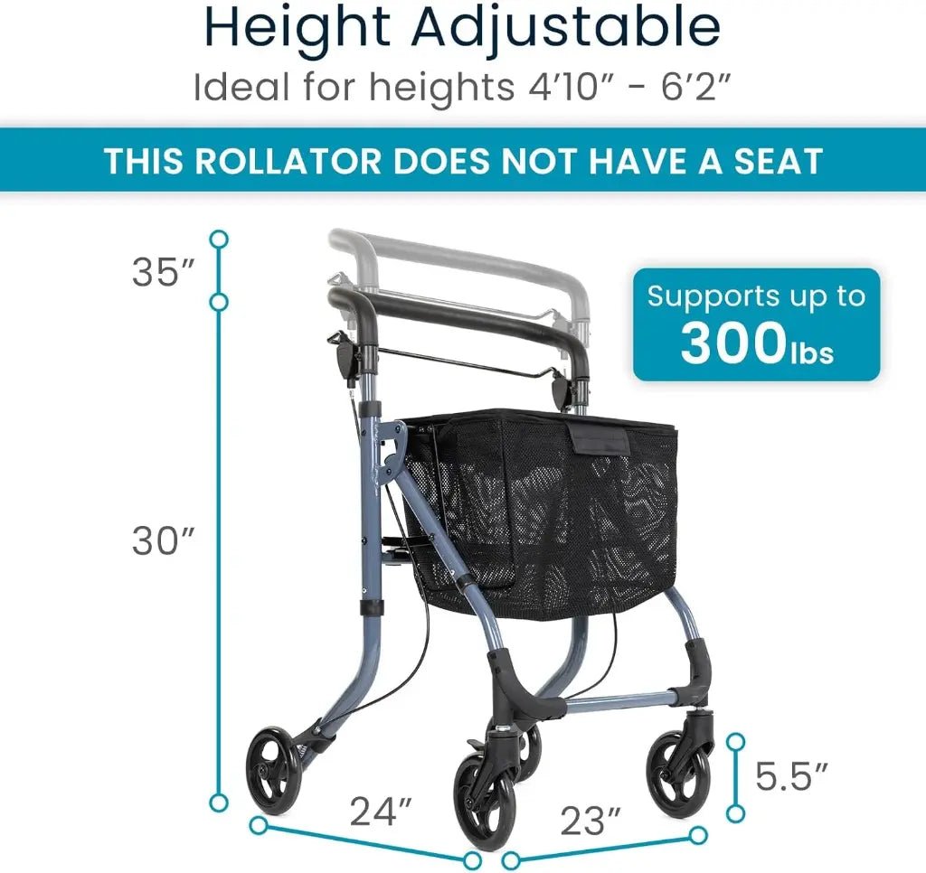 Easy Brake Rollator Vive Health - AskSAMIE: Answers for Accessibility