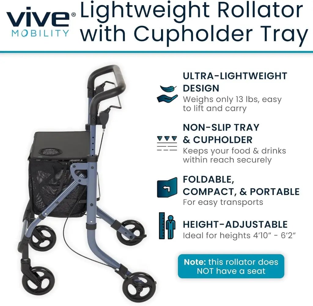 Easy Brake Rollator Vive Health - AskSAMIE: Answers for Accessibility