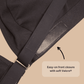 Easy-On Mobility Bra by Springrose Velcro front closure detail in black - AskSAMIE: Answers for Accessibility