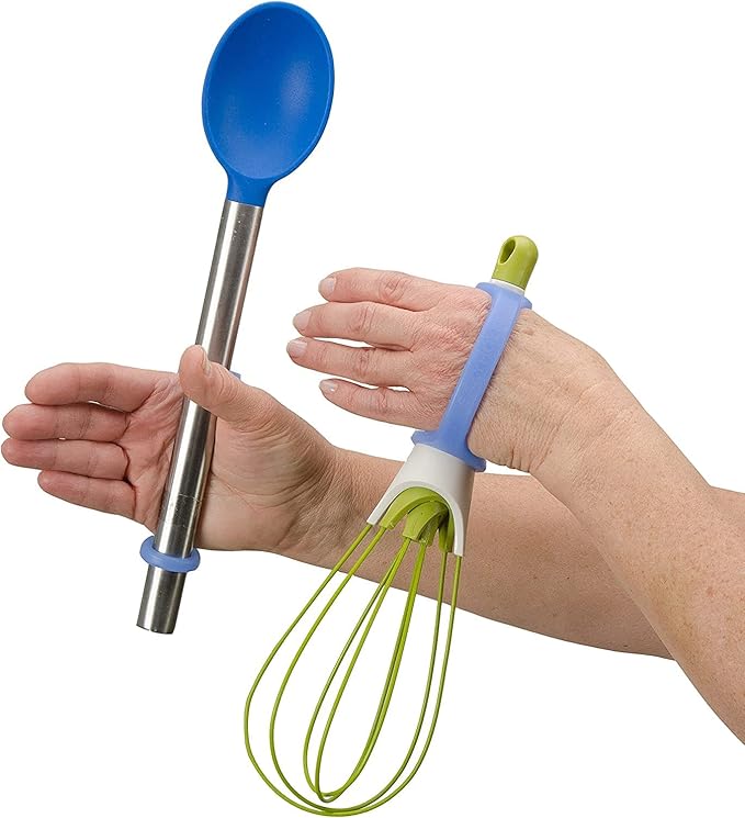 EaZyHold Grip Aid Cuffs for Seniors | 8 Pack | Arthritis, Parkinson's & Stroke EaZyHold - AskSAMIE: Answers for Accessibility