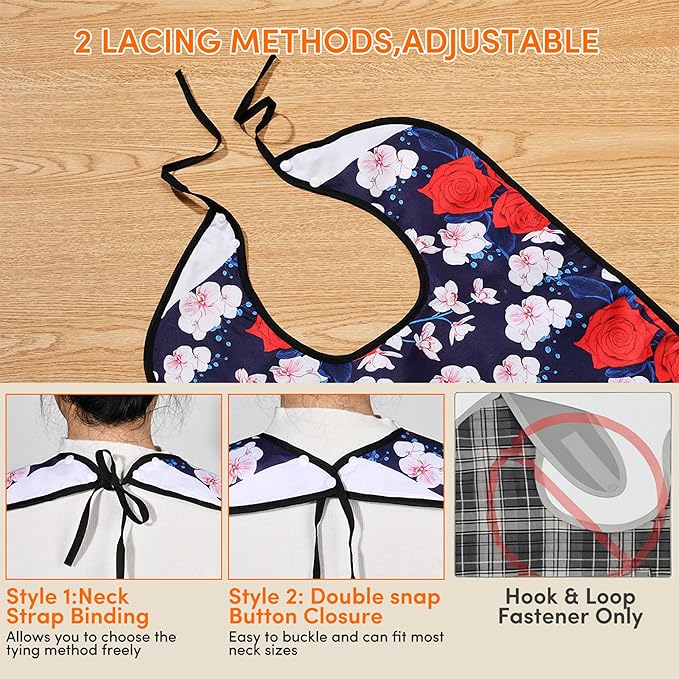 Everyday Ease Waterproof Adult Bibs AskSAMIE: Answers for Accessibility - AskSAMIE: Answers for Accessibility