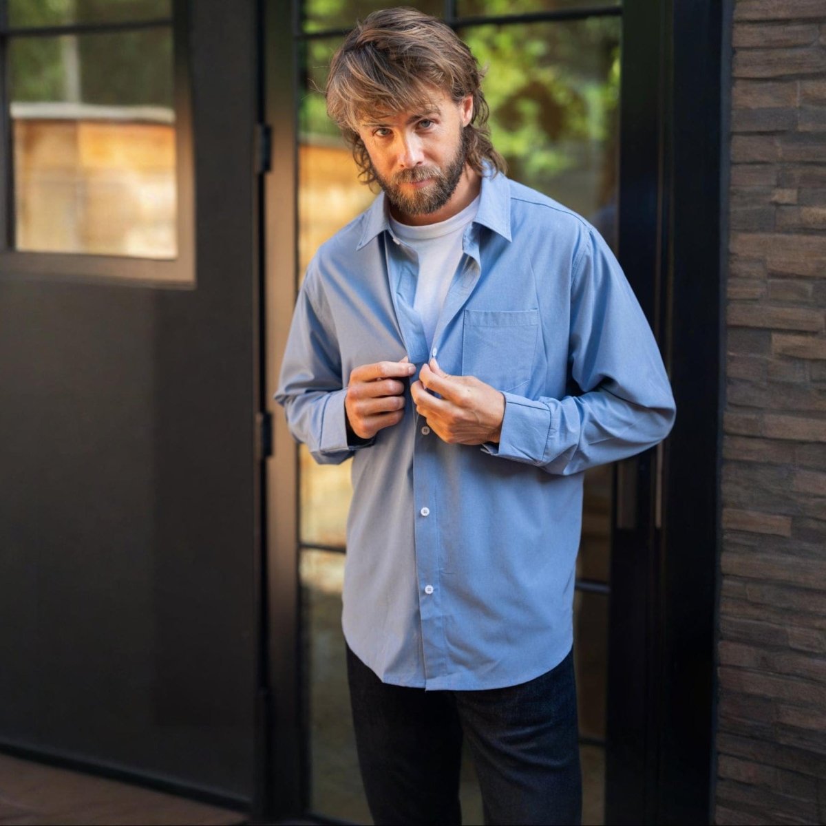 Everyday Magnetic Button - Down for Men | Tailored - Fit Joe & Bella - AskSAMIE: Answers for Accessibility