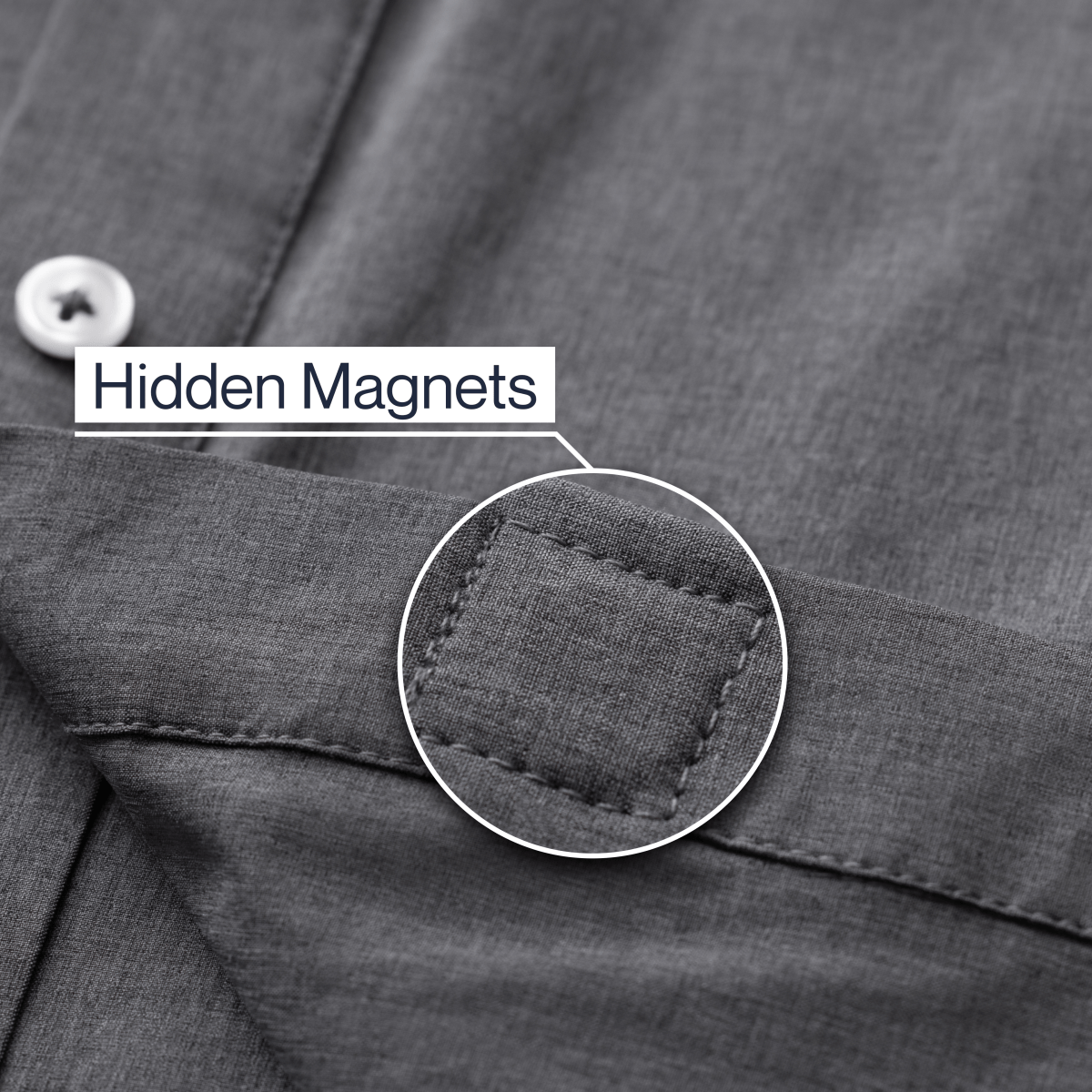 Everyday Magnetic Button - Down for Men | Tailored - Fit Joe & Bella - AskSAMIE: Answers for Accessibility