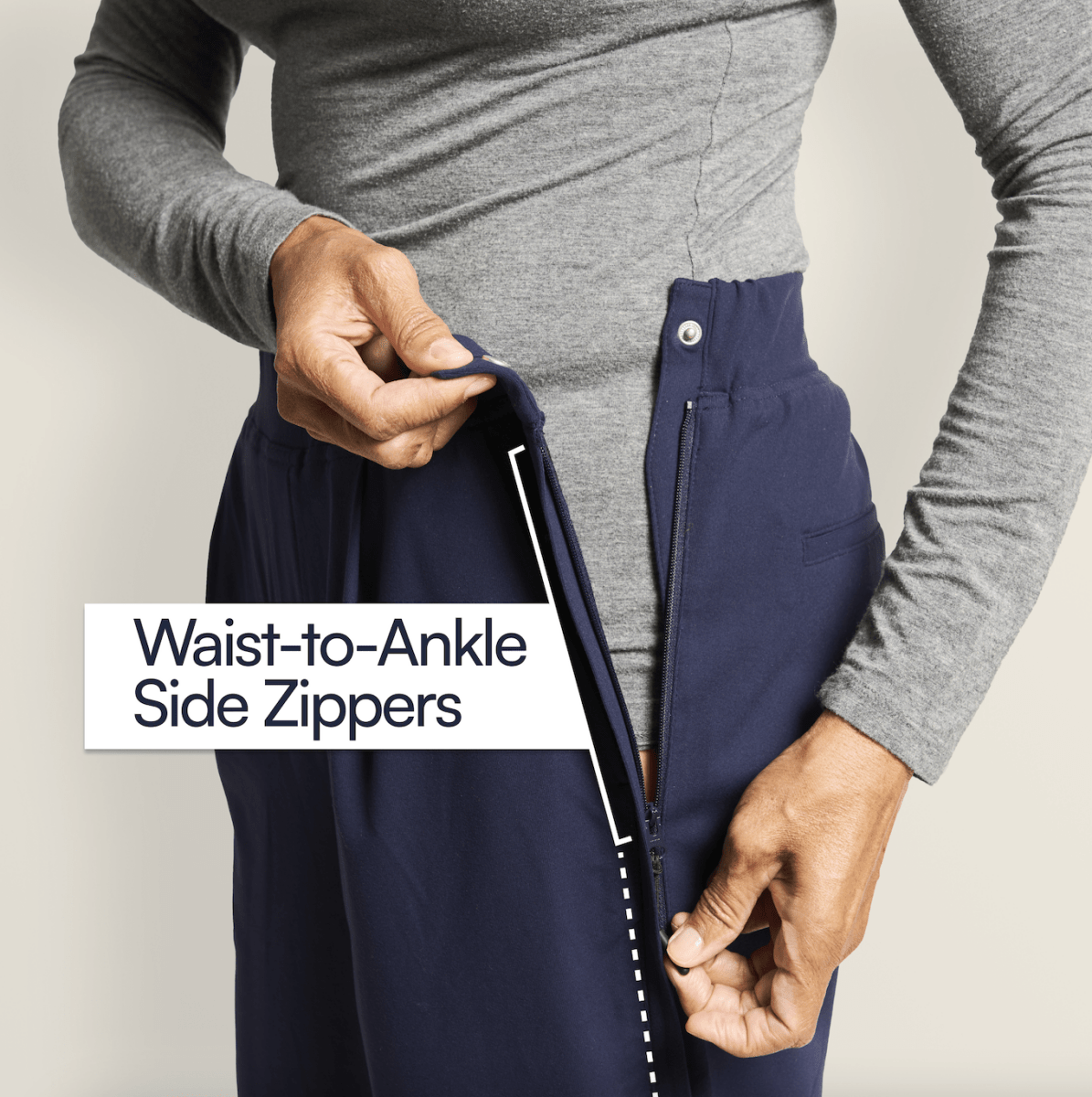 Everyday Side - Zip Pant for Women Joe & Bella - AskSAMIE: Answers for Accessibility