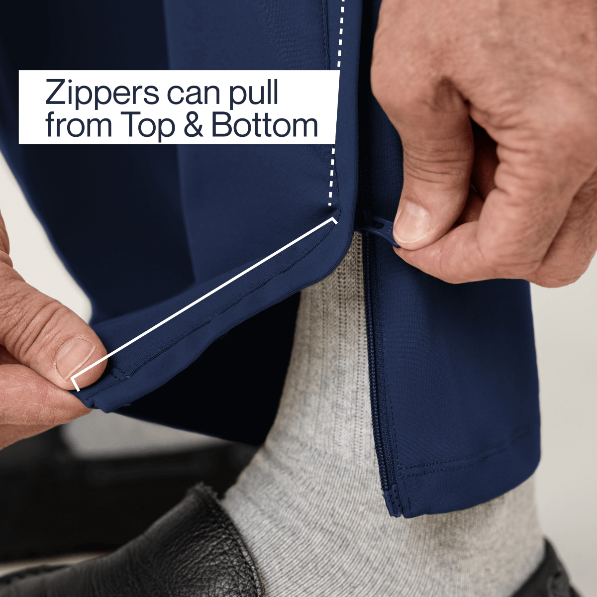 Everyday Side - Zip Pants for Men Joe & Bella - AskSAMIE: Answers for Accessibility