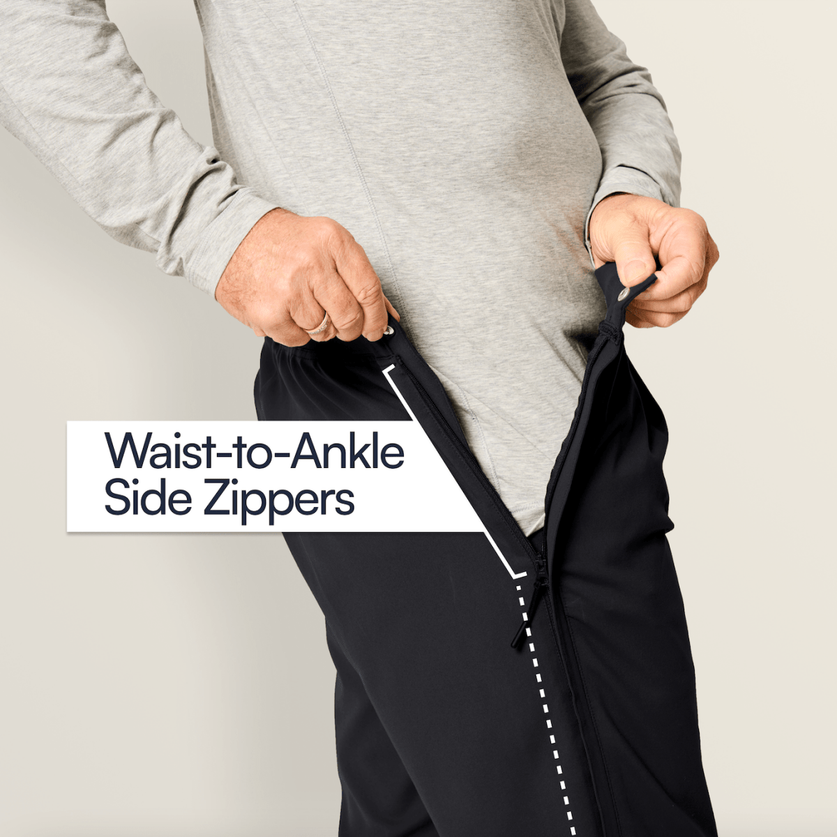 Everyday Side - Zip Pants for Men Joe & Bella - AskSAMIE: Answers for Accessibility
