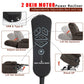 Dual OKIN motor lift chair remote that adjusts the backrest and footrest separately, lifts to standing, and resets, with USB and Type-C ports.