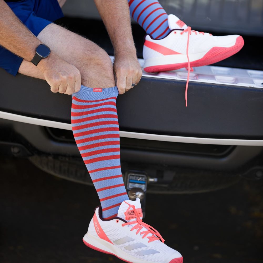 Falling Stripe (Nylon Compression Socks) VIM & VIGR - AskSAMIE: Answers for Accessibility