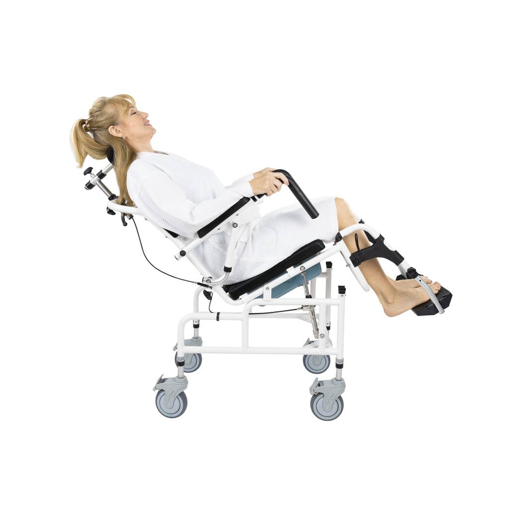 Flip Arm Rolling Commode Shower Chair Vive Health - AskSAMIE: Answers for Accessibility