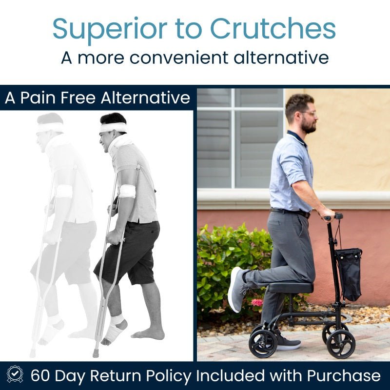 Foldable Knee Walker AskSAMIE: Answers for Caregiving - AskSAMIE: Answers for Accessibility