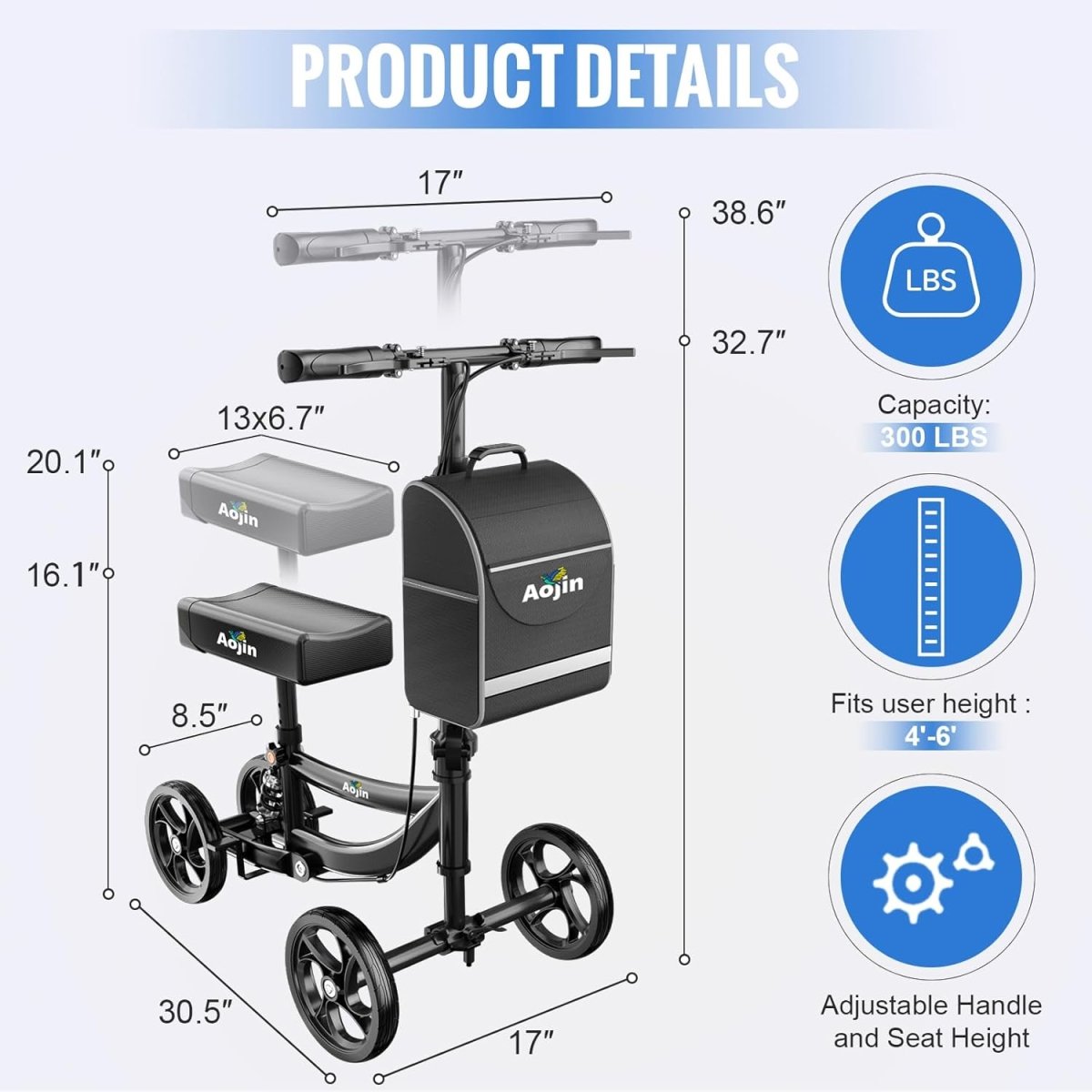 Foldable Knee Walker AskSAMIE: Answers for Caregiving - AskSAMIE: Answers for Accessibility