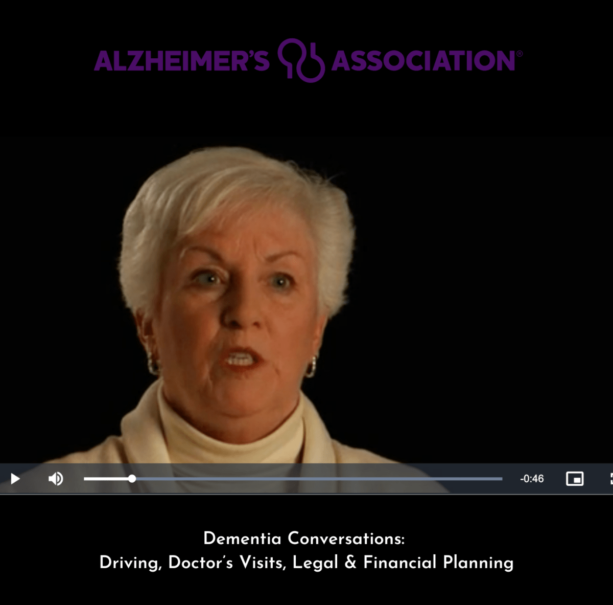 Free Video Training: Driving, Doctor Visits, Legal & Financial Planning for Dementia Alzheimer's Association - AskSAMIE: Answers for Accessibility