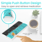 Weekly AM/PM Push Button Pill Planner being pushed open from AskSAMIE 