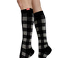 Compression Socks for Lymphedema and Swelling | Montana Plaid Heathered Gray