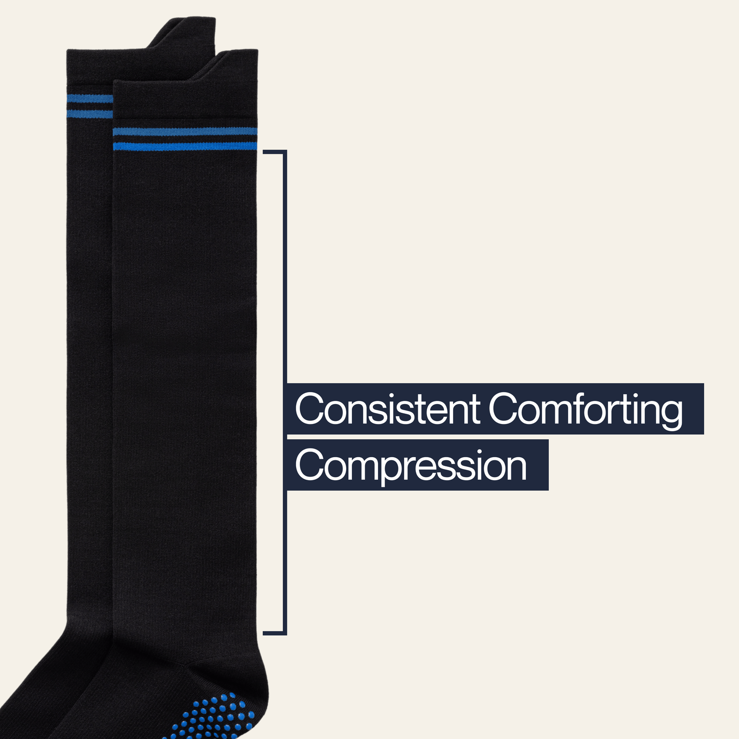 Big-Grip No-Slip Compression Socks: 3-Pack
