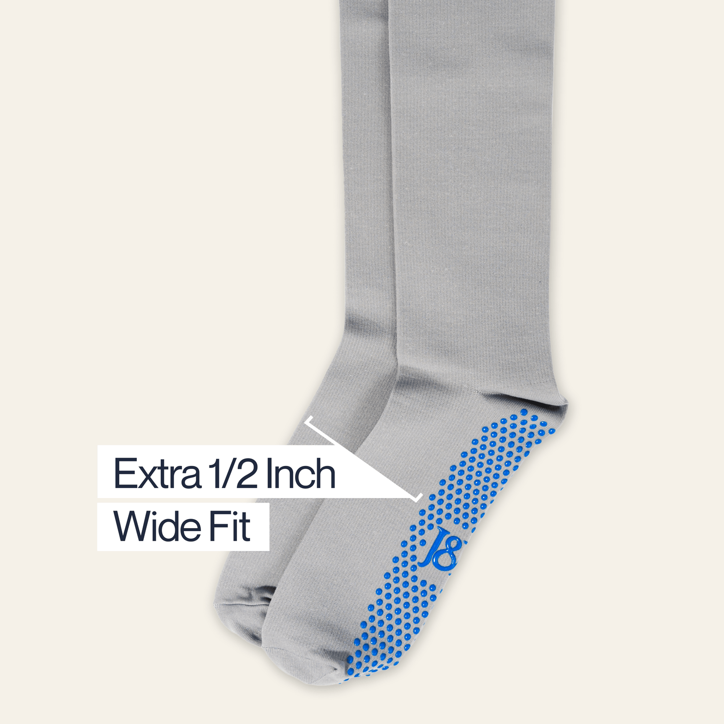 Big-Grip No-Slip Compression Socks: 3-Pack