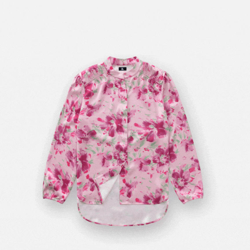 Everyday Magnetic Button Blouse for Women