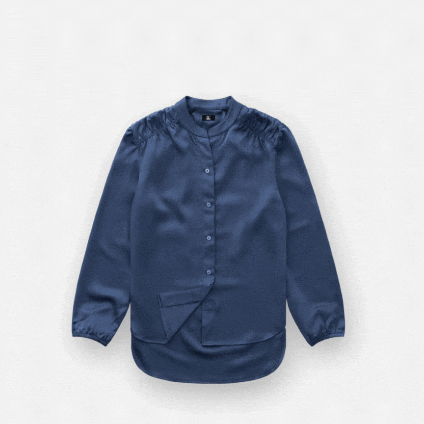 Everyday Magnetic Button Blouse for Women