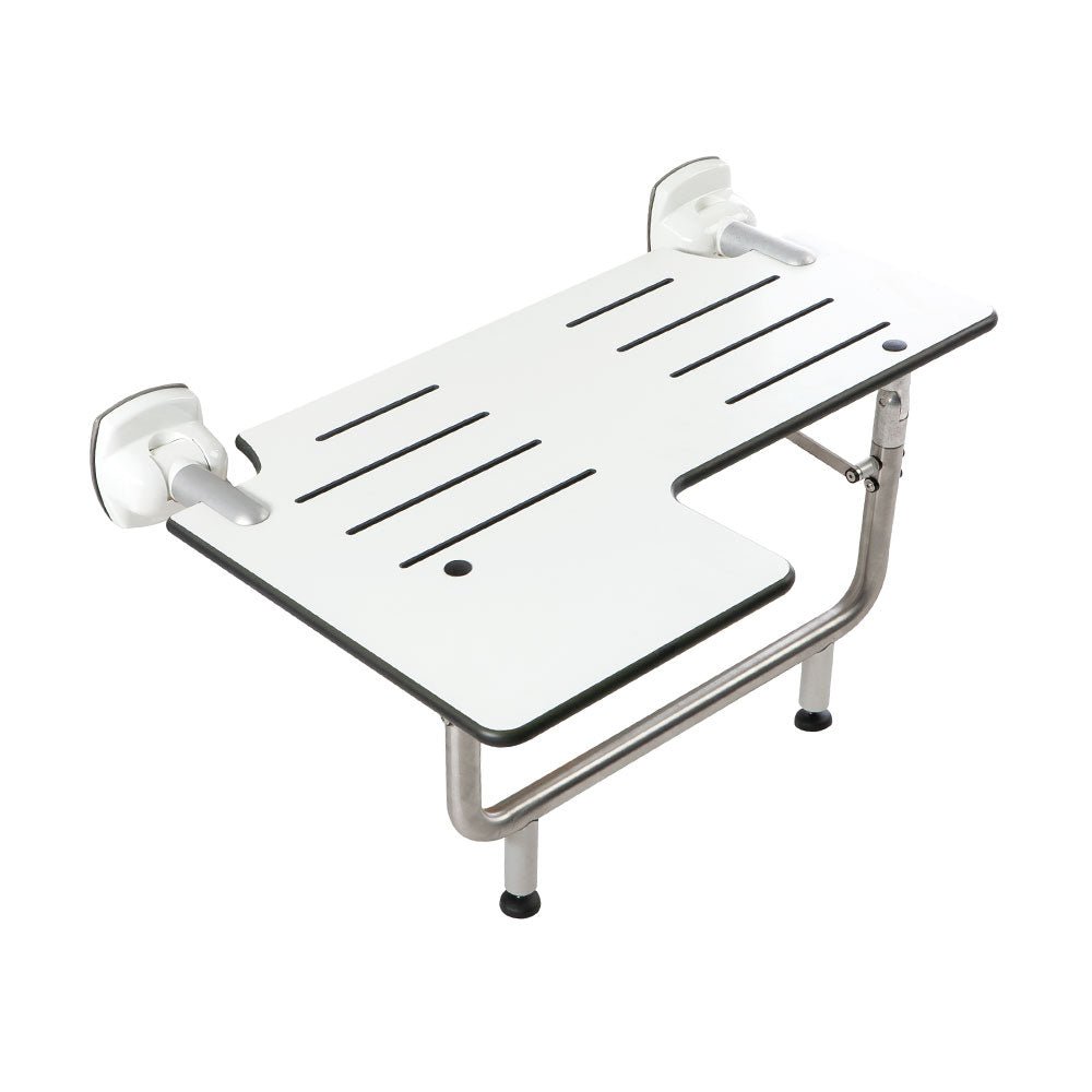 L - Shaped Folding Shower Seat Ponte Giulio - AskSAMIE: Answers for Accessibility