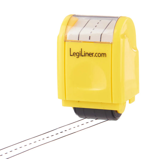 LegiLiner Self - Inking Teacher Stamp - 1/2 - inch Dashed Handwriting Line LegiLiner - AskSAMIE: Answers for Accessibility